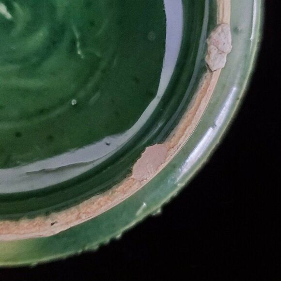 Vintage Majolica Palissy Pottery Covered Dish Jar Applied Cherries Leaf with Lid - Picture 4 of 9